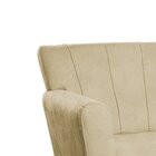 Poltrona Base Giratória De Madeira Lauren Maranata Estofados