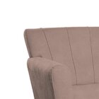 Poltrona Base Giratória De Madeira Lauren Maranata Estofados