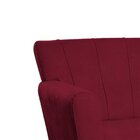 Poltrona Base Giratória De Madeira Lauren Maranata Estofados