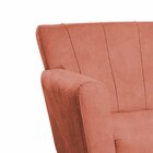 Poltrona Base Giratória De Metal Lauren Coral