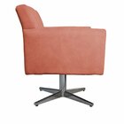 Poltrona Base Giratória De Metal Lauren Coral