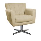 Poltrona Base Giratória De Metal Lauren Maranata Esfofados Be