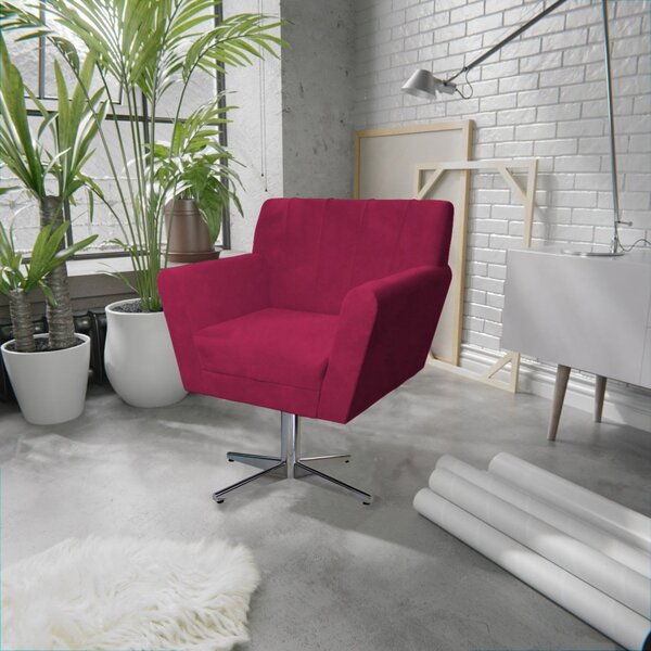 Poltrona Base Giratória De Metal Lauren Maranata Esfofados Pi