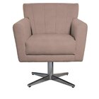 Poltrona Base Giratória De Metal Lauren Maranata Esfofados Ro