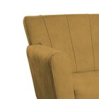 Poltrona Base Giratória De Metal Lauren Mostarda