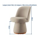 Poltrona Base Giratória E Estofada Vivari Espresso Móveis Cin