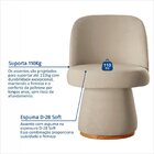 Poltrona Base Giratória E Estofada Vivari Espresso Móveis Cin