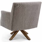 Poltrona Base Giratória Giromad Mesclado Matelassê Marrom