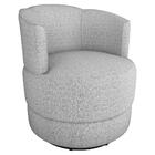Poltrona Base Giratoria Marselha Linho Vancouver Milani Store