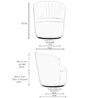 Poltrona Base Giratória Newcobre Évora Bouclê Cinza Azulado -