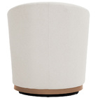 Poltrona Base Giratória Newcobre Évora Poliéster Off White -