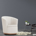 Poltrona Base Giratória Newcobre Évora Poliéster Off White -