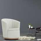 Poltrona Base Giratória Newcobre Évora Poliéster Verde Claro