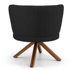 Poltrona Base Giromad Giratória B-300 Veludo Preto Domi