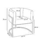 Poltrona Base Industrial Dourado Kit 2 Lety Veludo - Verde