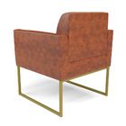 Poltrona Base Industrial Dourado Marisa Corano Nozes