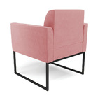 Poltrona Base Industrial Preto Marisa Suede D03 - D'rossi - R