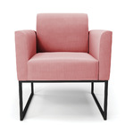 Poltrona Base Industrial Preto Marisa Suede D03 - D'rossi - R