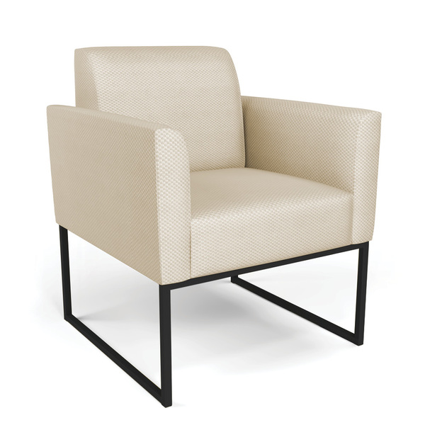 Poltrona Base Industrial Preto Marisa Veludo Luxo D03 - D'ros