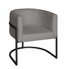 Poltrona Base Industrial Preto Para Escritório Kit 2 Lety Lin