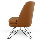 Poltrona Base Orby Pérsia B-262 Suede Telha Domi