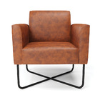 Poltrona Base X Industrial Preto Marisa Corano Nozes