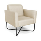 Poltrona Base X Industrial Preto Marisa Veludo Luxo D03 - D'r