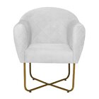 Poltrona Base X Suede Herrera Branco