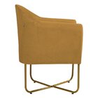Poltrona Base X Suede Herrera Mostarda