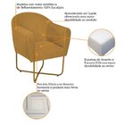 Poltrona Base X Suede Herrera Mostarda