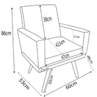 Poltrona Beatriz Com Base Suede Terracota Pé Palito 30cm Cast