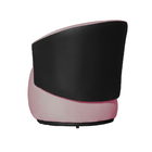 Poltrona Beatriz Organica Tecido Suede Com Composê Em Corino