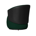 Poltrona Beatriz Organica Tecido Suede Com Composê Em Corino