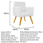 Poltrona Beatriz Pés Palito Mel Suede Branco - Amarena Móveis