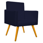 Poltrona Beatriz Pés Palitos Mel Corano - Amarena Móveis - Az