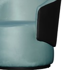 Poltrona Beatriz Veludo Azul Turquesa Com Composê Preto - Val