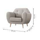 Poltrona Beegees Linho Cru