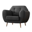 Poltrona Beegees Linho Grafite