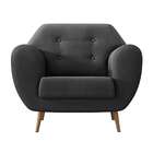 Poltrona Beegees Suede Grafite