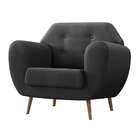 Poltrona Beegees Suede Grafite