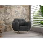 Poltrona Beegees Velosuede Grafite