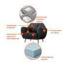 Poltrona Beegees Velosuede Grafite