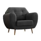 Poltrona Beegees Velosuede Grafite