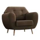 Poltrona Beegees Velosuede Marrom