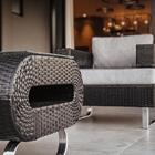 Poltrona Begônia Fibra E Aluminio De Jardim Sala Varanda