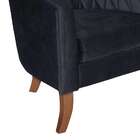 Poltrona Bela Veludo  Preto