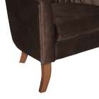 Poltrona Bela Veludo Marrom