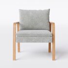 Poltrona Belgica Braços Em Madeira Cinza