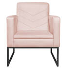 Poltrona Bella Base De Ferro Preta Corano - Amarena Móveis -