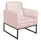 Poltrona Bella Base De Ferro Preta Corano - Amarena Móveis -